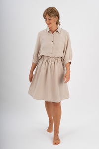 LARA SKIRT OAT GREIGE  - WE BANDITS