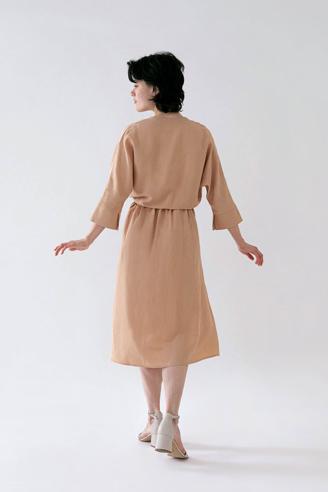 FRIEDA DRESS ALMOND BEIGE - WE BANDITS
