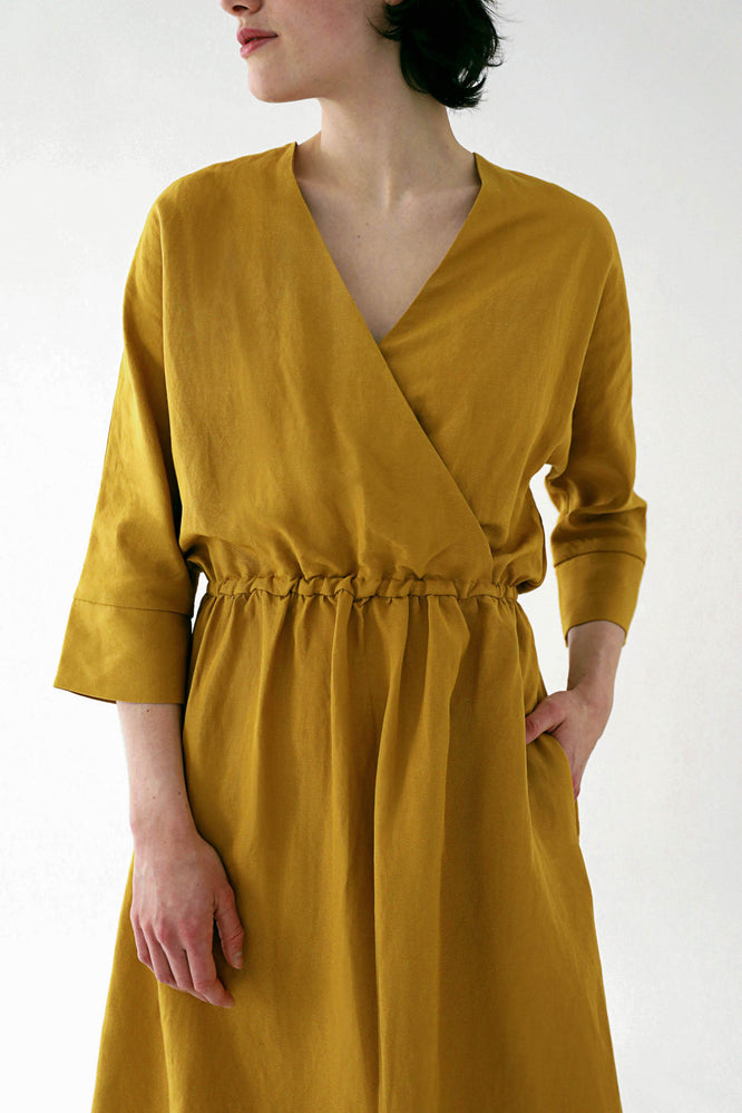 FRIEDA DRESS GOLDEN OLIVE - WE BANDITS