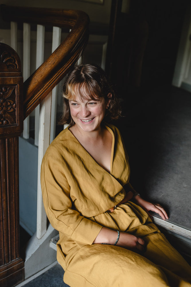 FRIEDA DRESS GOLDEN OLIVE - WE BANDITS