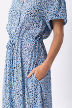 Load image into Gallery viewer, KIMMY DRESS FLEUR DE SEL BLUE - WE BANDITS

