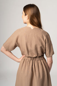 JUDY DRESS BISCOTTI BEIGE - WE BANDITS