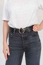 Load image into Gallery viewer, SIA LEATHER BELT BLACK/GOLD - WE BANDITS
