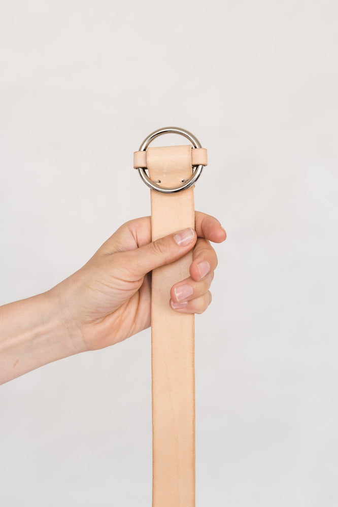 SIA LEATHER BELT BEIGE - WE BANDITS