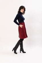 Load image into Gallery viewer, LARA SKIRT BORDEAUX RED - WE BANDITS
