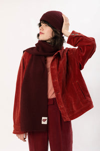 LOLA SCARF BORDEAUX RED  - WE BANDITS