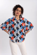 Load image into Gallery viewer, SUSA BLOUSE BOTANICAL GARDEN BLUE  - WE BANDITS
