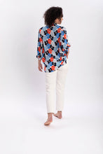 Load image into Gallery viewer, SUSA BLOUSE BOTANICAL GARDEN BLUE  - WE BANDITS
